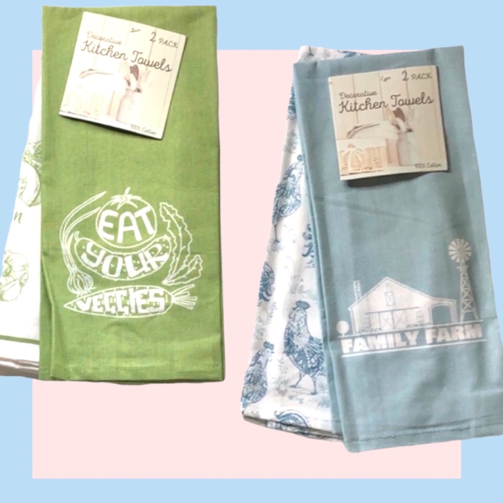 Your Choice! Set of 2 Kitchen Towels